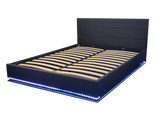 Herry Gaslift Storage bed with LED light - King