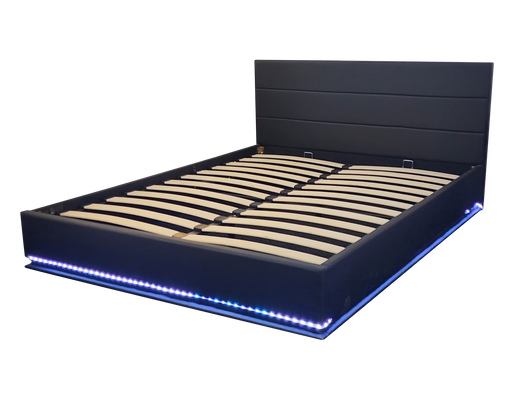 Herry Gaslift Storage bed with LED light - King