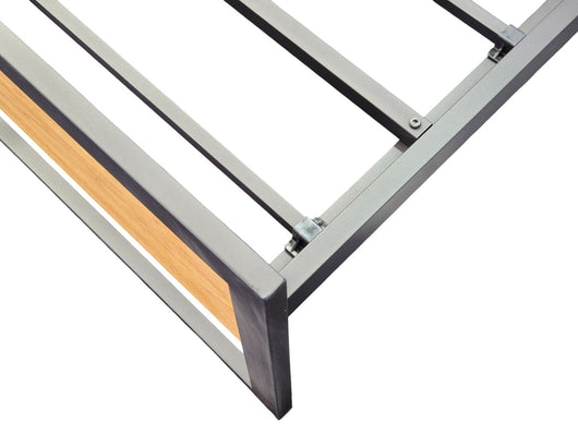 High clearance bed frame and mattress combo queen size