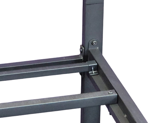 Steel Bed Frame Queen light oak headboard