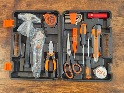 20 Pcs Household Hand Tool Set with Tool Box.