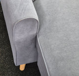 Hartford corner sofa with reversible chaise light grey