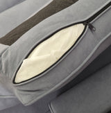 Hartford corner sofa with reversible chaise light grey