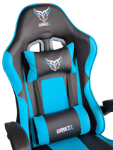 GAMEZX Gaming Chair Blue and White