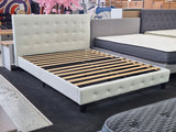 Isabella Bedroom Suite Queen size - white bed, chest drawer and 2 * bedside tables