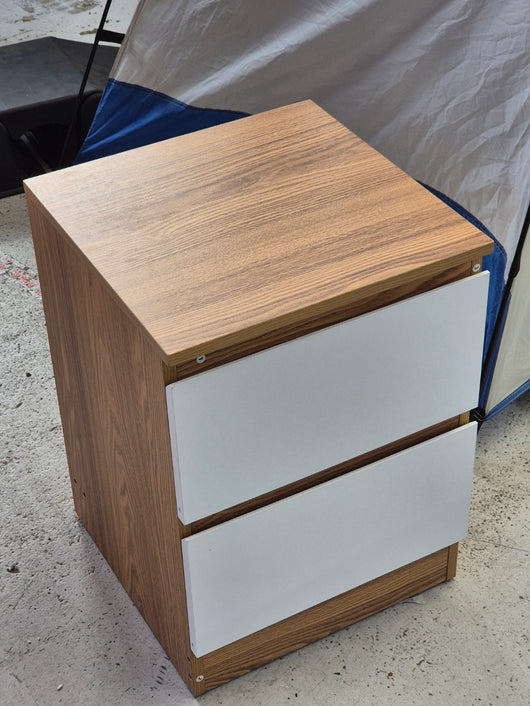 2PK - Liana Bedside Table Oak-White