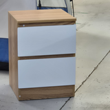 Oak-White  Liana Bedside Table Drawer Side table Nightstand