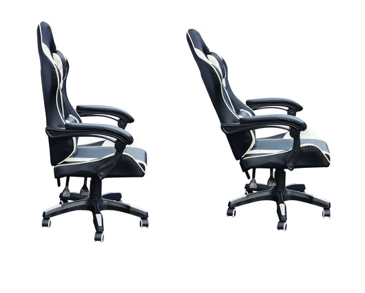 GAMEZX Gaming Chair Black and White