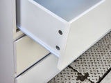 Liana Lowboy Chest 6 Drawer Dresser white.