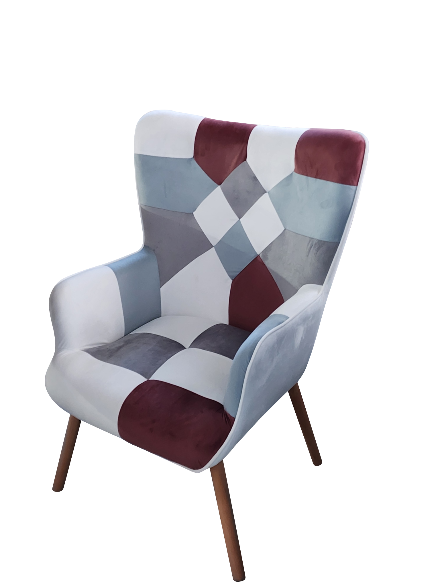Single Velvet Arm Chair