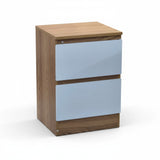 Oak-White  Liana Bedside Table Drawer Side table Nightstand