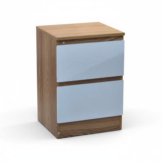 Oak-White  Liana Bedside Table Drawer Side table Nightstand