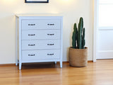Isabella Chest drawer lowboy 4d white