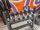 10kg Rubber coated dumbbell single unit