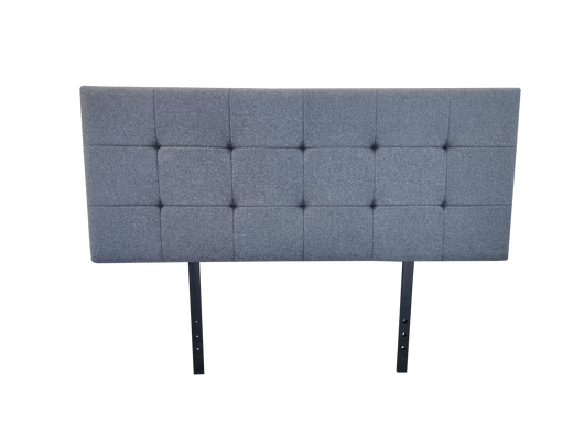 Kala Headboard Kings size - Gunmetal charcoal fabric