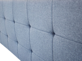 Kala Headboard Kings size - Gunmetal charcoal fabric