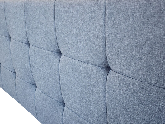 Kala Headboard Kings size - Gunmetal charcoal fabric