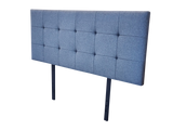 Kala Headboard Kings size - Gunmetal charcoal fabric