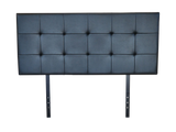 Kala Headboard King PVC Black Leather