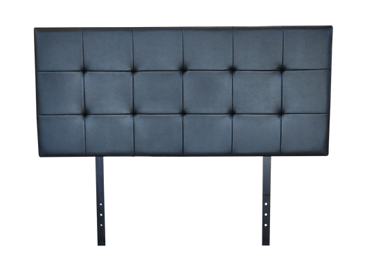 Kala Headboard King PVC Black Leather