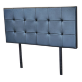 Kala Headboard King PVC Black Leather