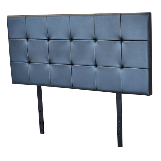 Kala Headboard King PVC Black Leather