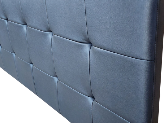 Kala Headboard King PVC Black Leather