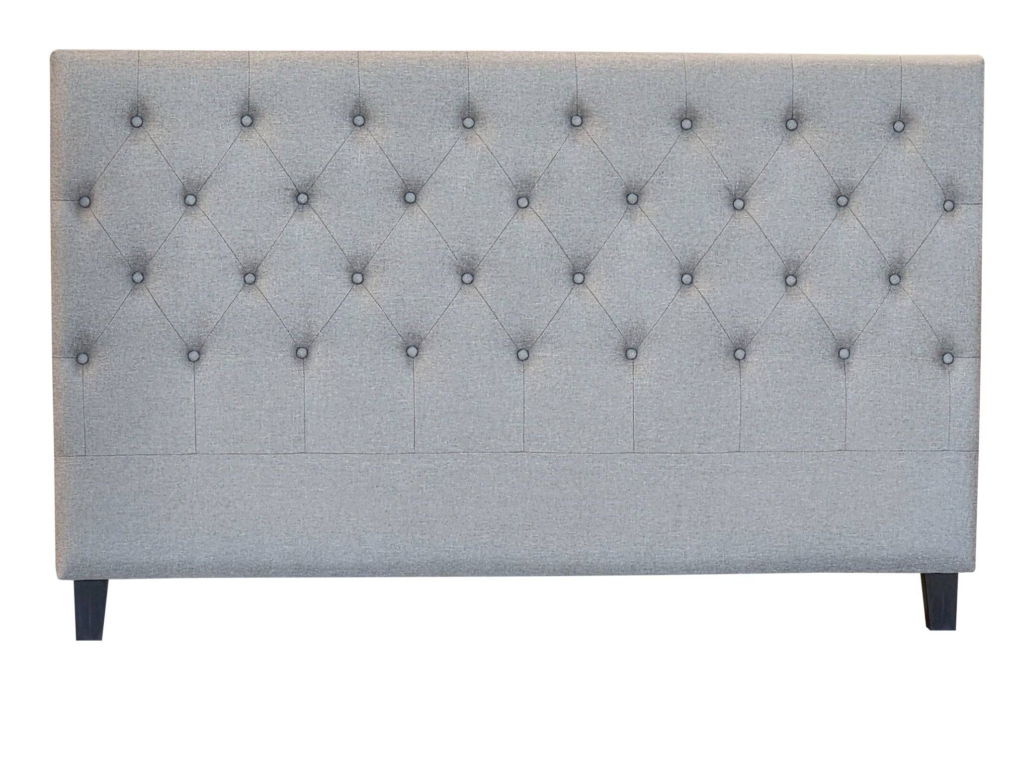 Kelly headboard buttons King Light Grey