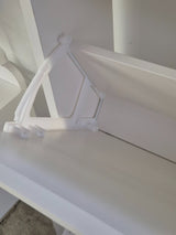 Wall-mount Shoe Cabinet with 3 Drawers plain white