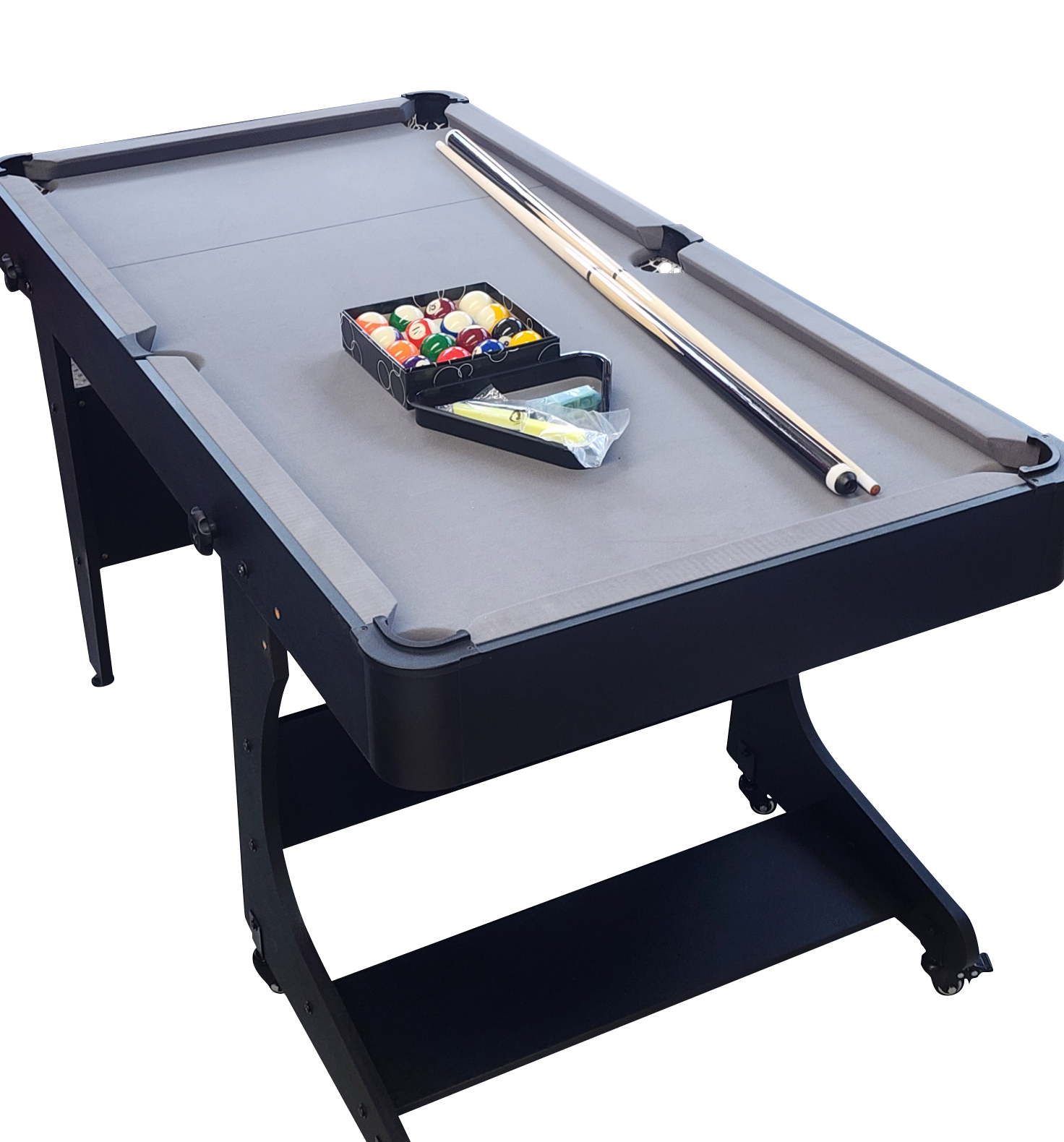 Northend Arenx 5ft Foldable Pool Table With Wheels InStock Furniture Northend arenx 5ft foldable pool table with wheels instock furniture