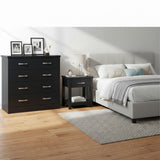 Gary Black Low Boy & Bedside Table Combo 1+1