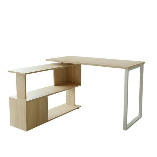 Harvard L Shaped Office Desk with Bookcase