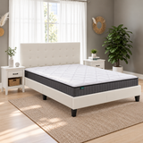 Bedroom Suite - Isabella Set C - Queen Bed with Mattress + 2*Bedside Tables