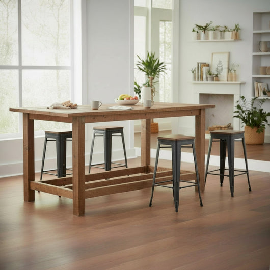 Jupiter Tolix Replica Bar Stools Elm Seat 4pc pk 76cm height