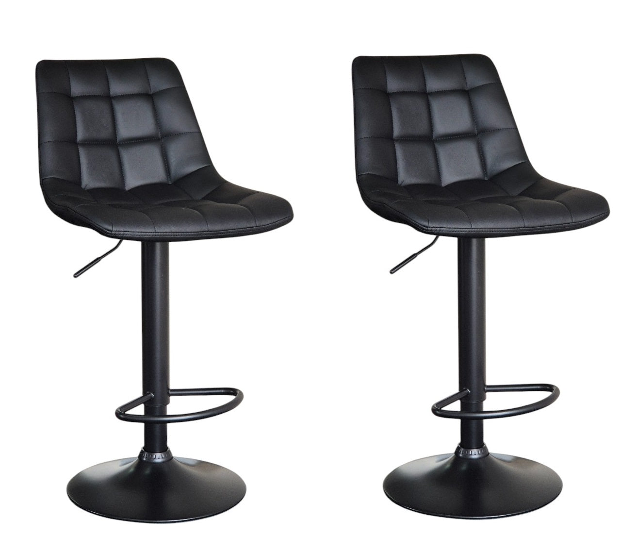 Lyon Bar stool - 2PK - Black / Black.