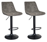 Lyon Bar stool - 2PK - Grey/ Black