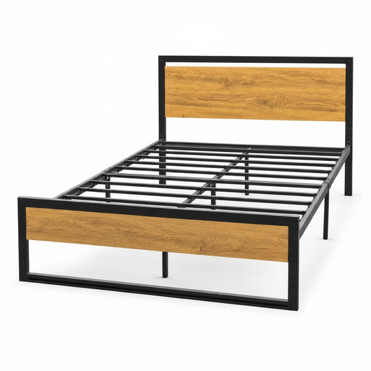 High clearance bed frame and mattress combo queen size