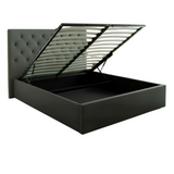 Toki Gas-lift Storage Bed With Headboard Queen Size