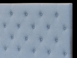 Kelly headboard buttons Queen Light Grey