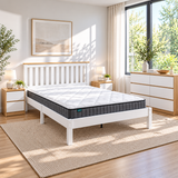 Nordic Bedroom Suite C – Queen Bed with Mattress, Dresser & 2 Bedside Tables