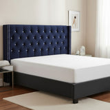 OXFORD HEADBOARD NAVY BLUE VELVET - QUEEN