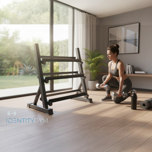 IdentityGYM dumbbell rack 98cm 3 tier