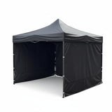 Pop-up  Gazebo 3x3 m with 3 walls - Black