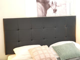 Kala Headboard Queen PVC Leather Black
