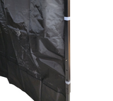 Pop-up Gazebo 3x4.5m with 3 walls - Black