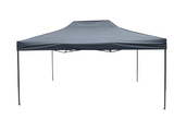 Pop-up Gazebo 3x4.5m with 3 walls - Black