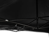 Pop-up Gazebo 3x4.5m with 3 walls - Black