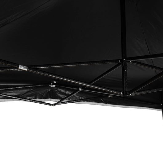 Pop-up Gazebo 3x4.5m with 3 walls - Black