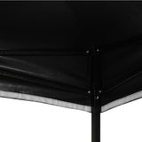 Pop-up Gazebo 3x4.5m with 3 walls - Black